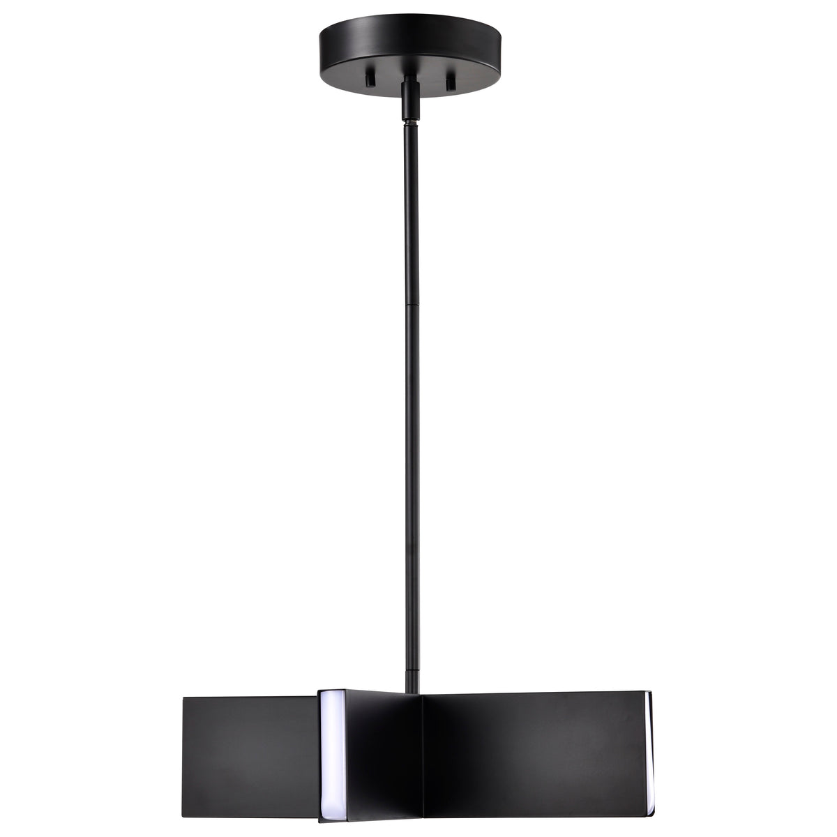 Blaine - 16 Inch LED Pendant - Matte Black - Acrylic Lens