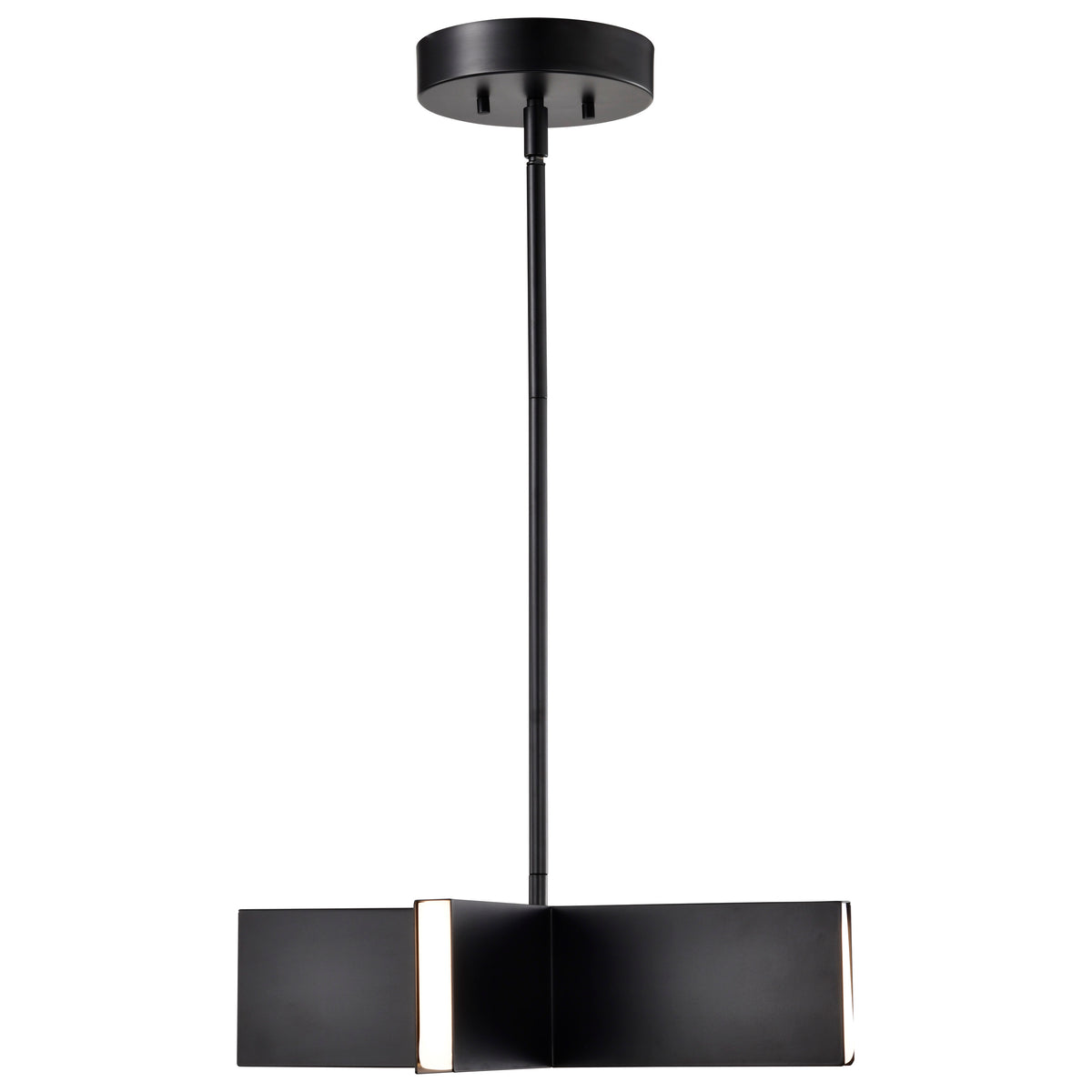 Blaine - 16 Inch LED Pendant - Matte Black - Acrylic Lens