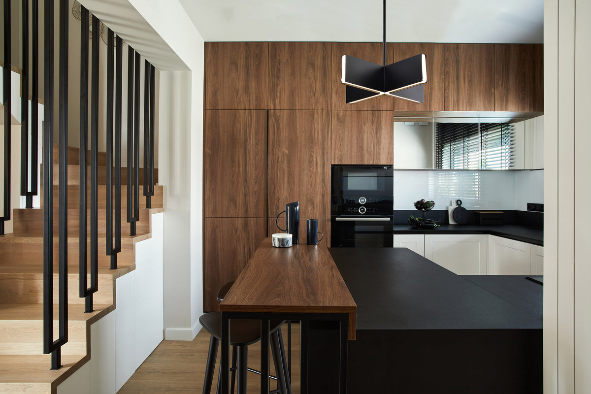 Blaine - 16 Inch LED Pendant - Matte Black - Acrylic Lens