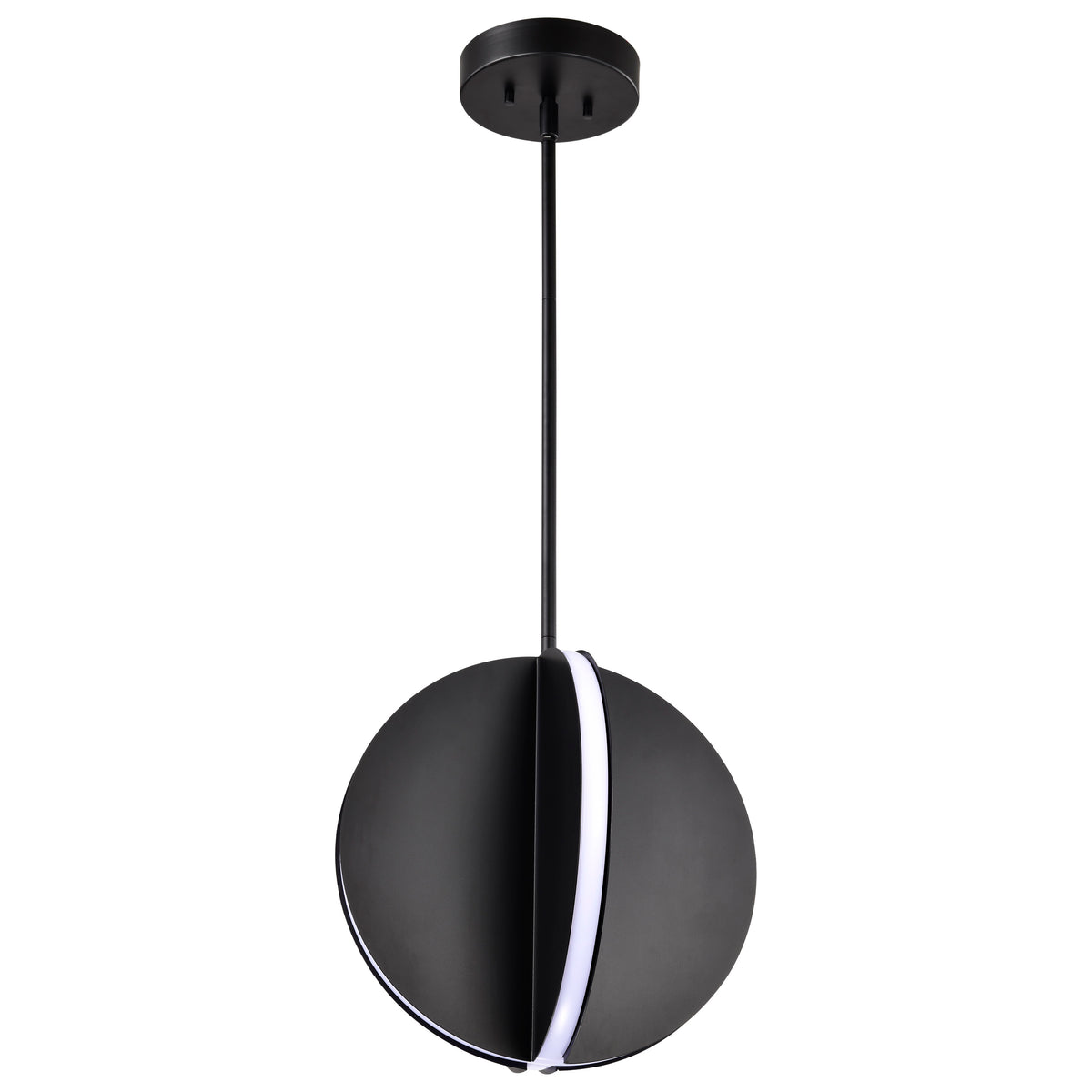 Blaine - 13 Inch LED Pendant - Matte Black - Acrylic Lens for commercial spaces and hospitality spaces