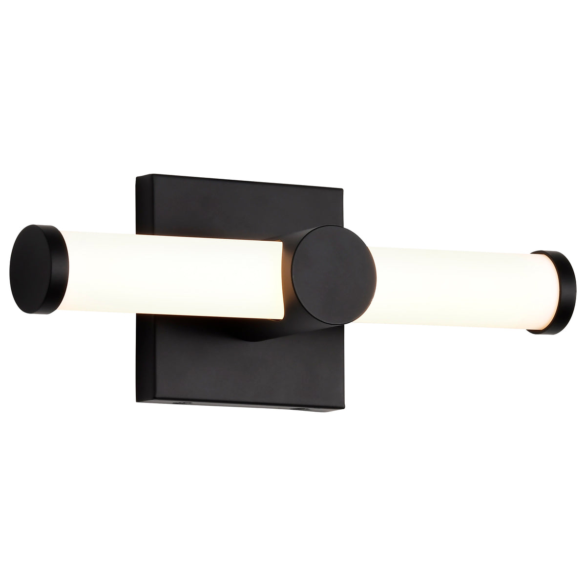 Bowman - 12 Inch LED Vanity - Matte Black - Acrylic Lens