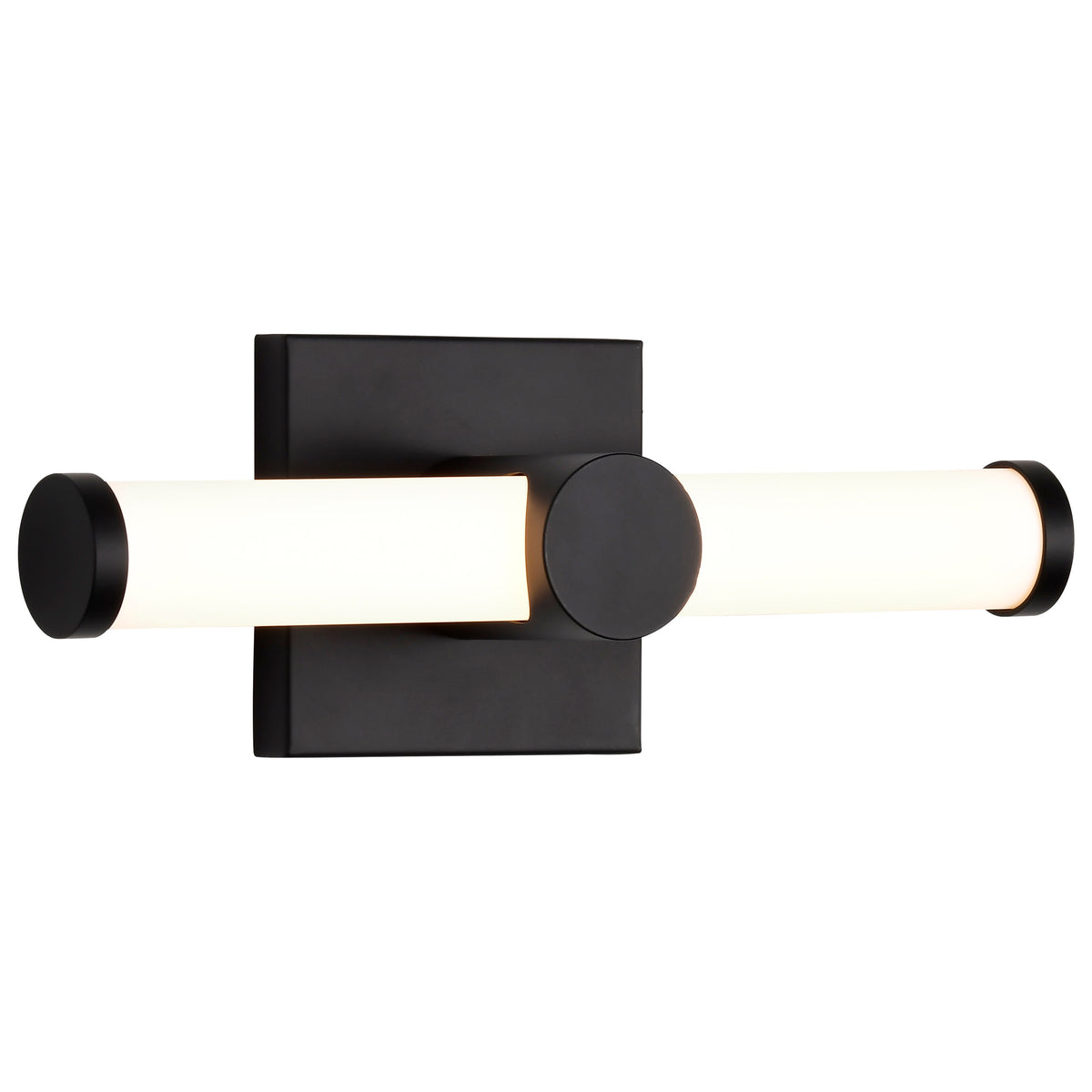 Bowman - 12 Inch LED Vanity - Matte Black - Acrylic Lens