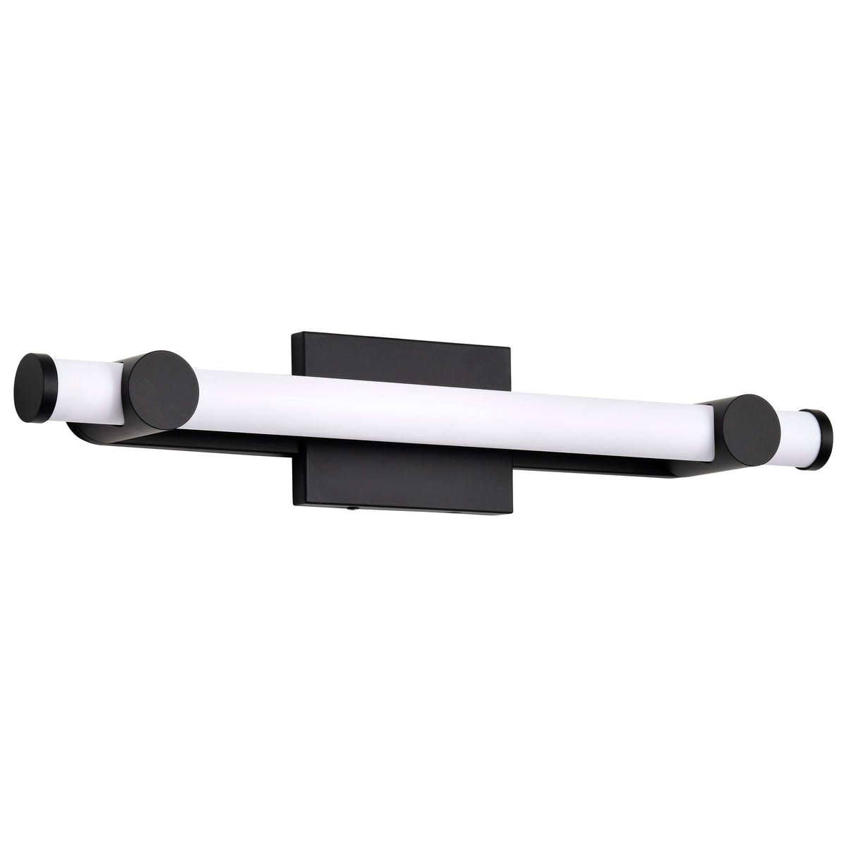 Bowman - 24 Inch LED Vanity - Matte Black - Acrylic Lens bulb or fixture view