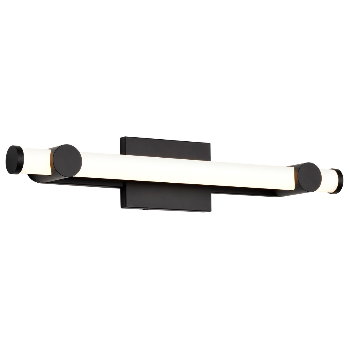 Bowman - 24 Inch LED Vanity - Matte Black - Acrylic Lens
