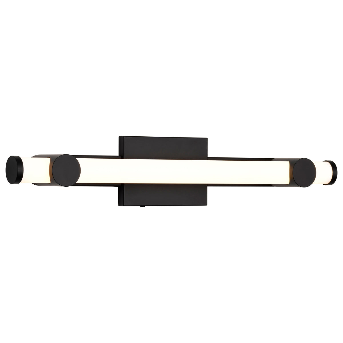 Bowman - 24 Inch LED Vanity - Matte Black - Acrylic Lens