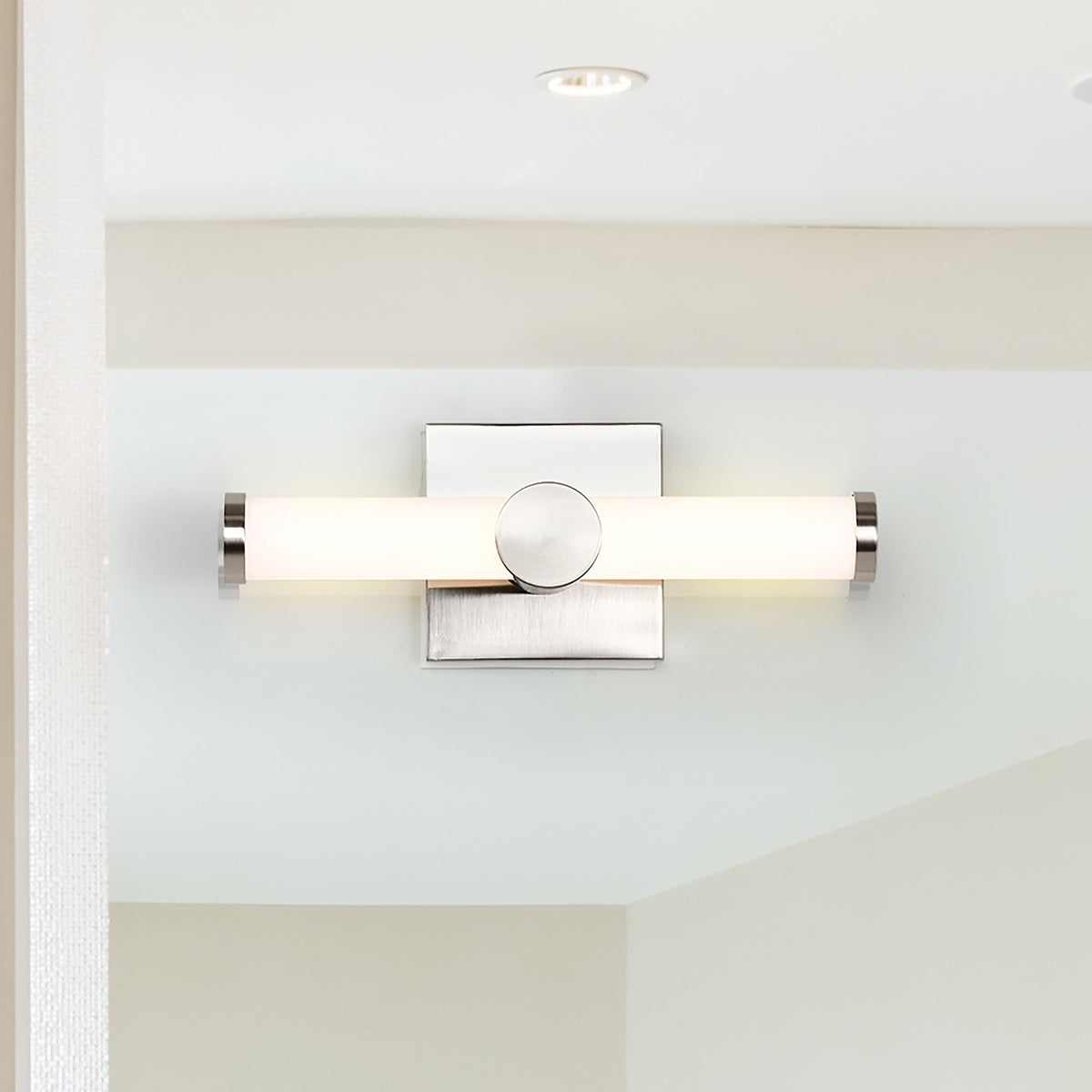 Bowman - 12 Inch LED Vanity - Brushed Nickel - Acrylic Lens