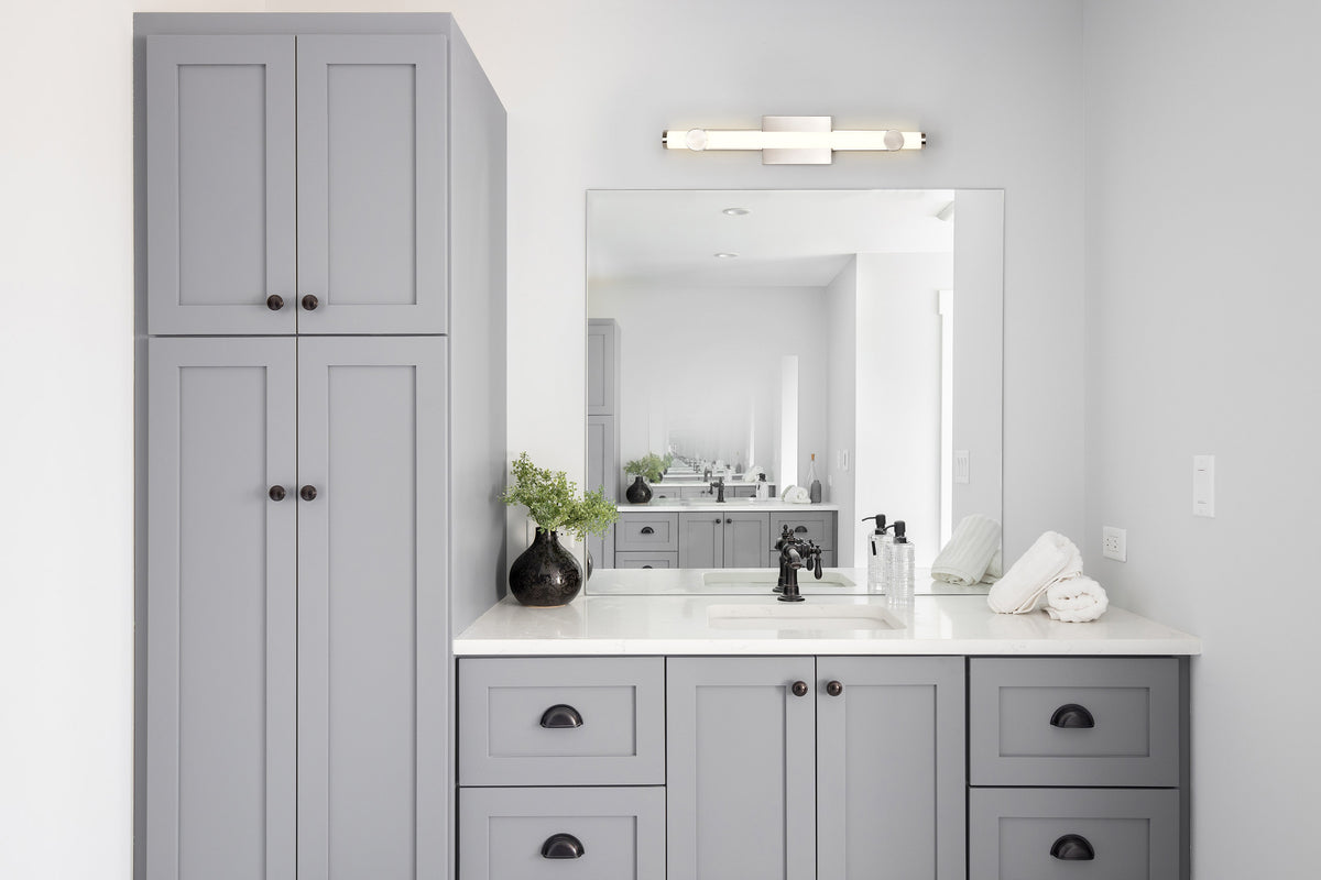 Bowman - 24 Inch LED Vanity - Brushed Nickel - Acrylic Lens