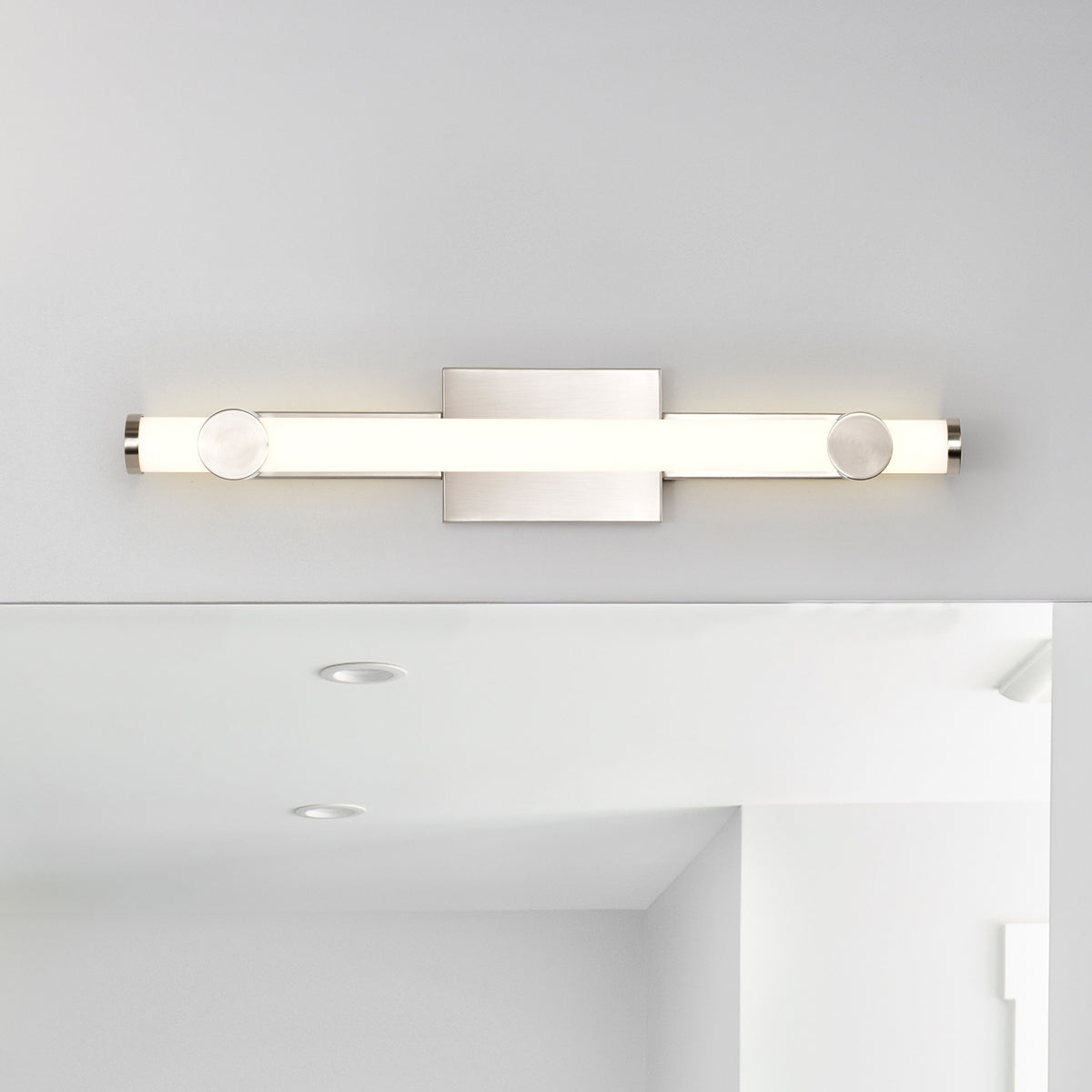 Bowman - 24 Inch LED Vanity - Brushed Nickel - Acrylic Lens
