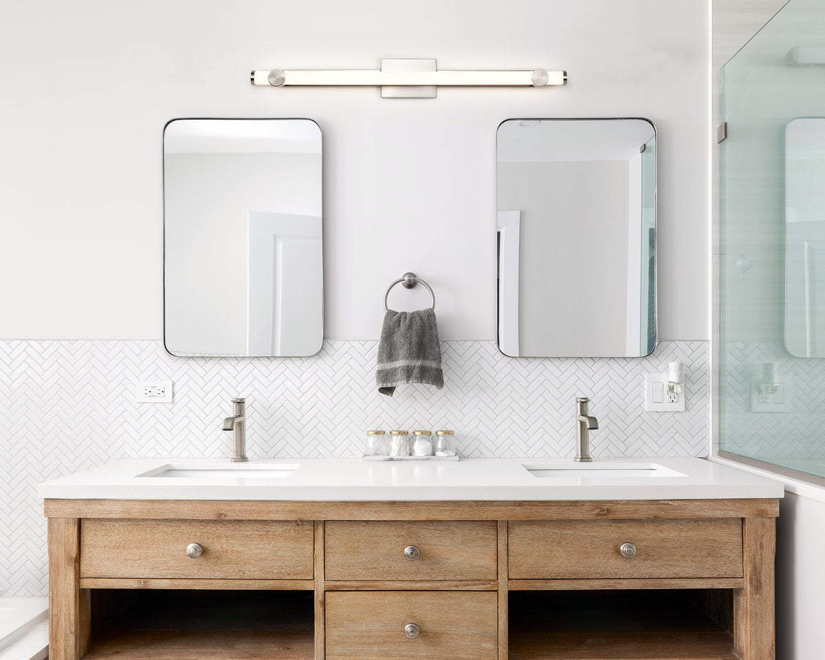 Bowman - 36 Inch LED Vanity - Brushed Nickel - Acrylic Lens