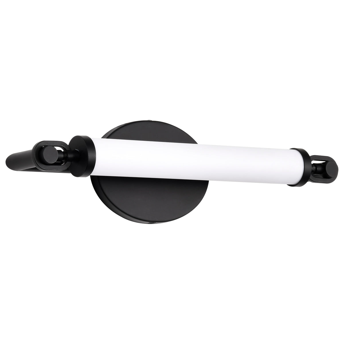 Edgeworth - 16 Inch LED Vanity - Matte Black - Acrylic Lens bulb or fixture view