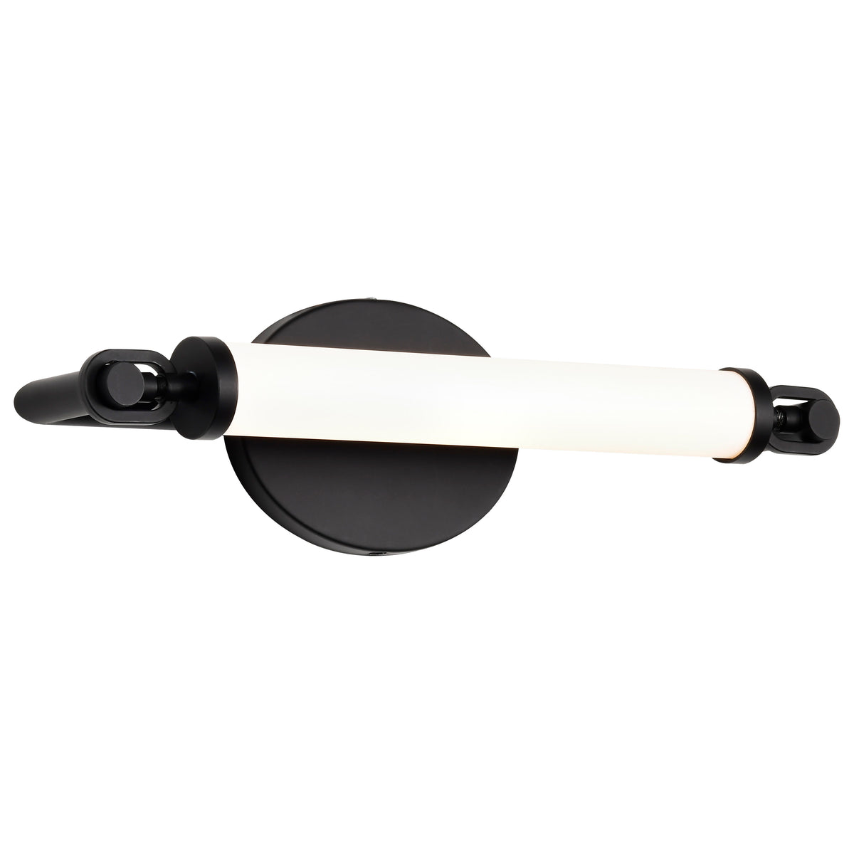 Edgeworth - 16 Inch LED Vanity - Matte Black - Acrylic Lens