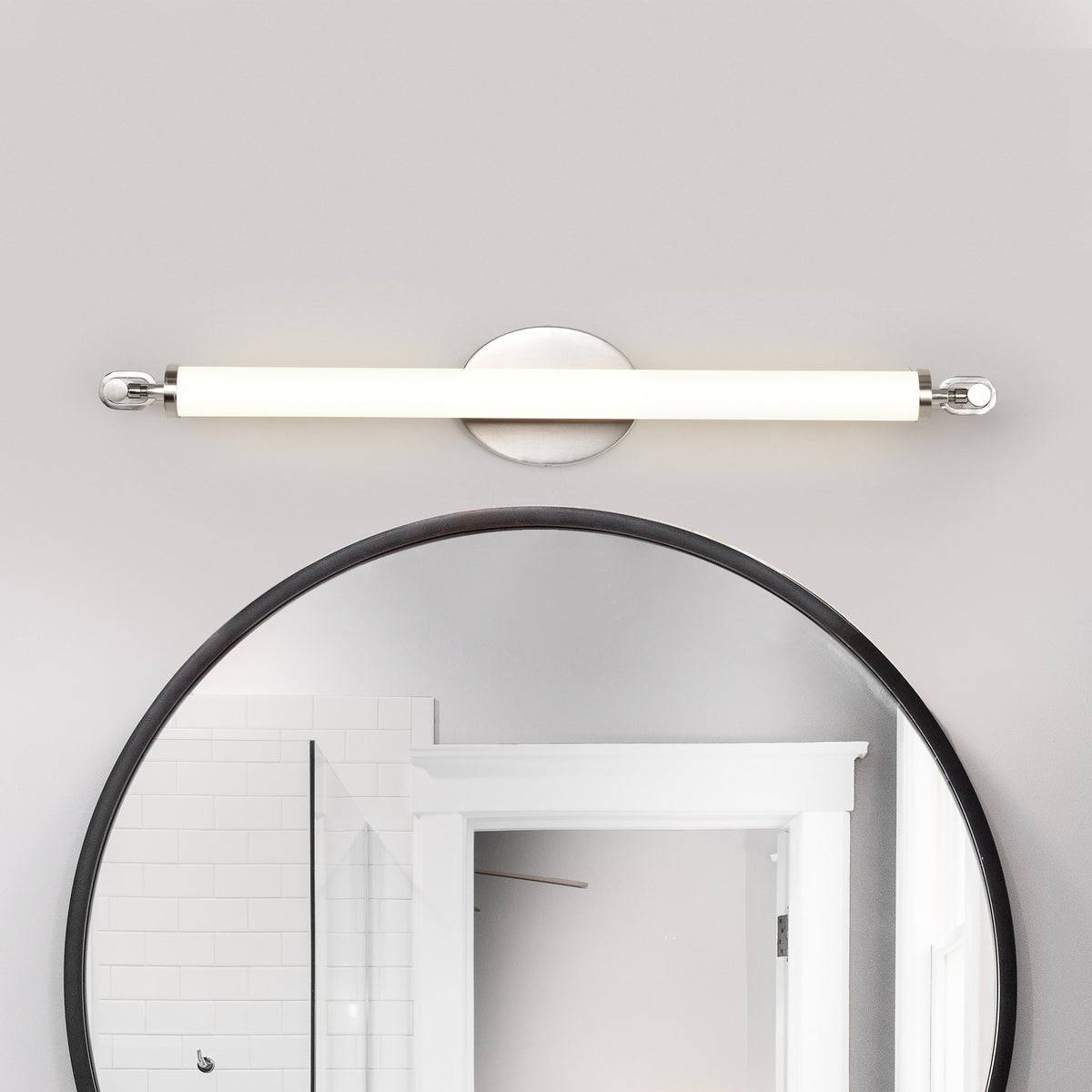 Edgeworth - 28 Inch LED Vanity - Brushed Nickel - Acrylic Lens