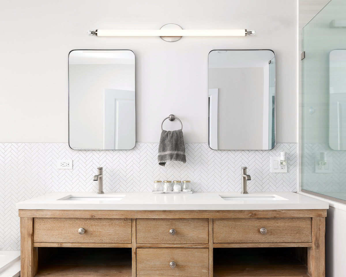 Edgeworth - 40 Inch LED Vanity - Brushed Nickel - Acrylic Lens