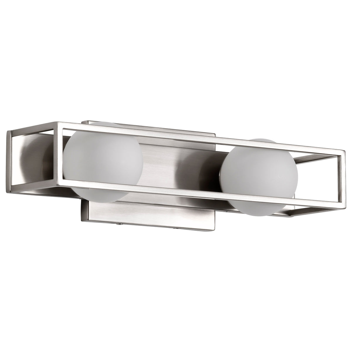 Jenkins - 16 Inch 2 Light LED Vanity - Brushed Nickel with Frosted Glass product image