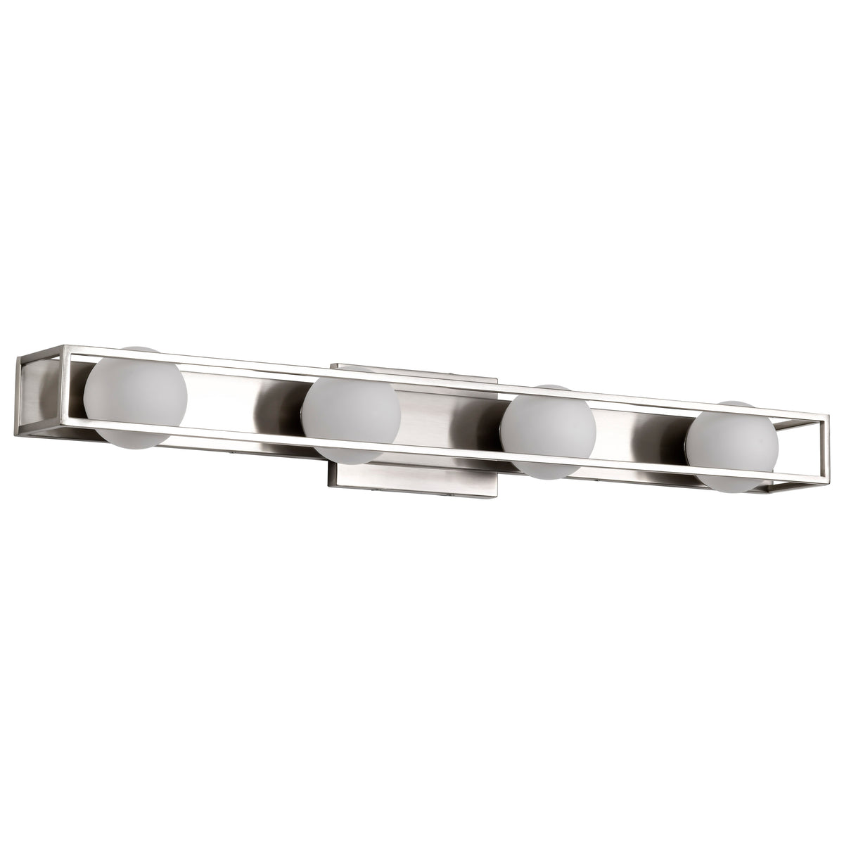 Jenkins - 32 Inch 4 Light LED Vanity - Brushed Nickel with Frosted Glass lighting product