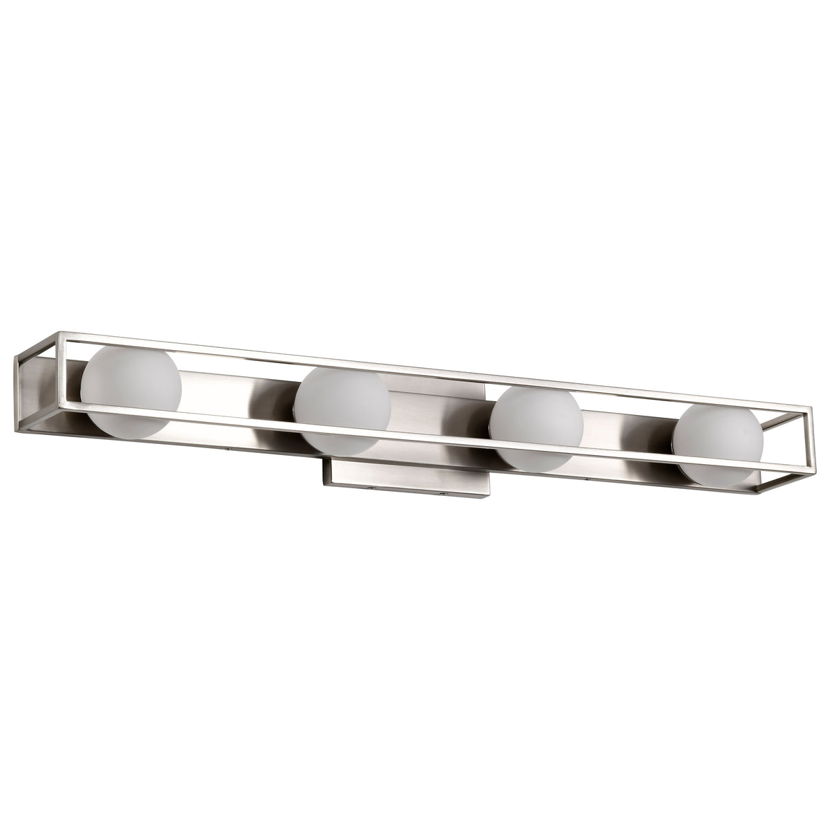 Jenkins - 32 Inch 4 Light LED Vanity - Brushed Nickel with Frosted Glass