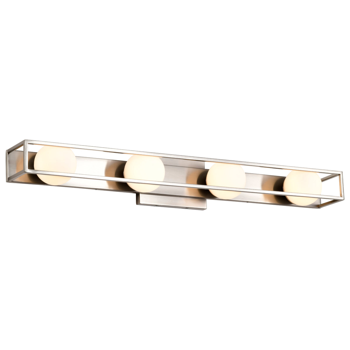 Jenkins - 32 Inch 4 Light LED Vanity - Brushed Nickel with Frosted Glass