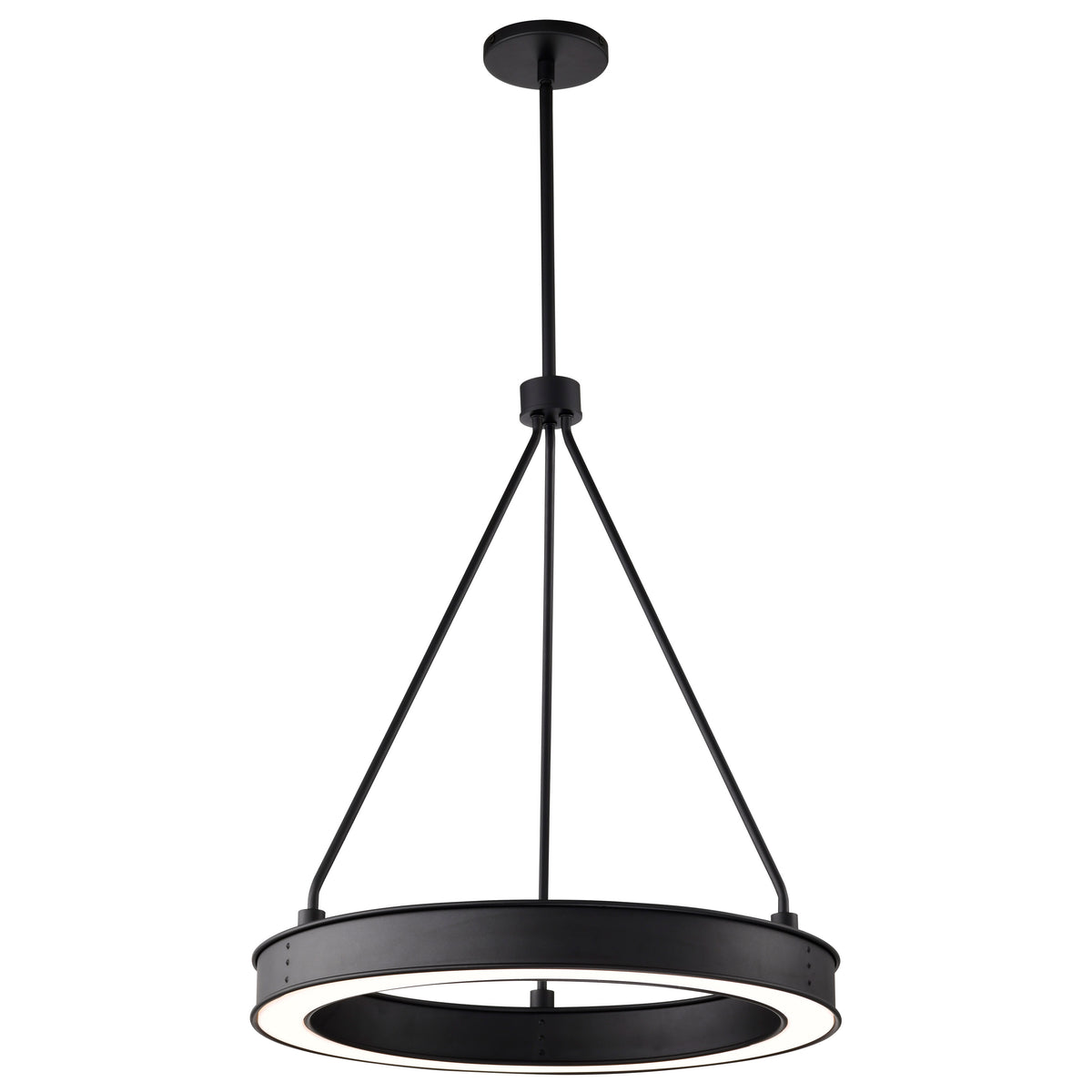 Longford - 20 Inch LED Pendant - Textured Black - Acrylic Lens