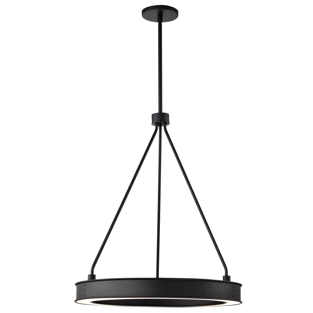 Longford - 20 Inch LED Pendant - Textured Black - Acrylic Lens