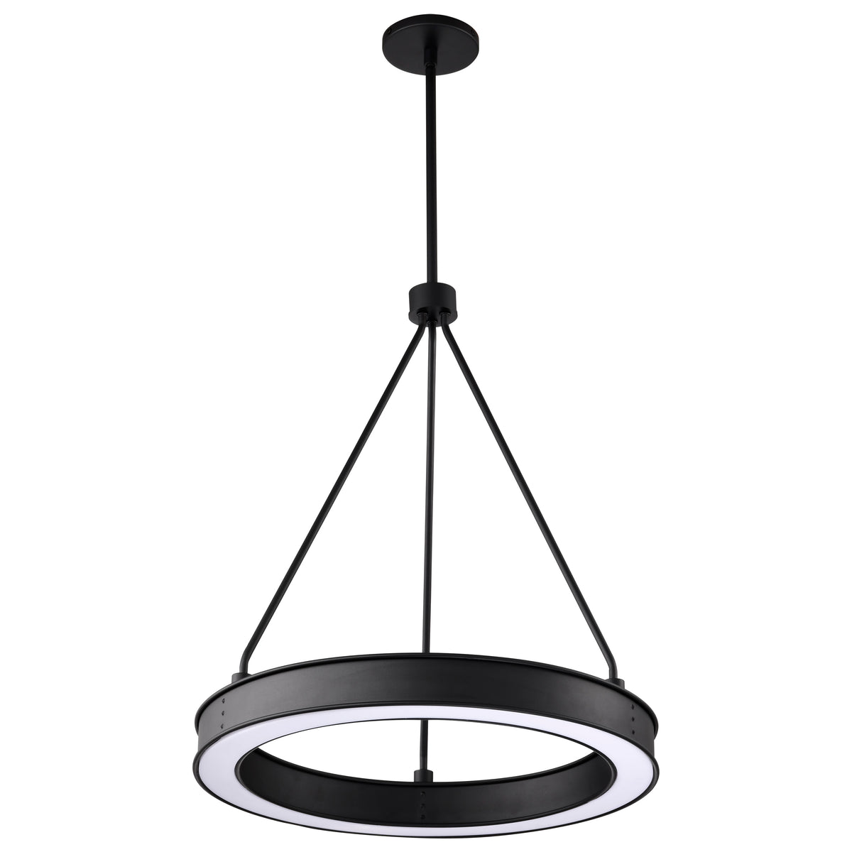 Longford - 20 Inch LED Pendant - Textured Black - Acrylic Lens