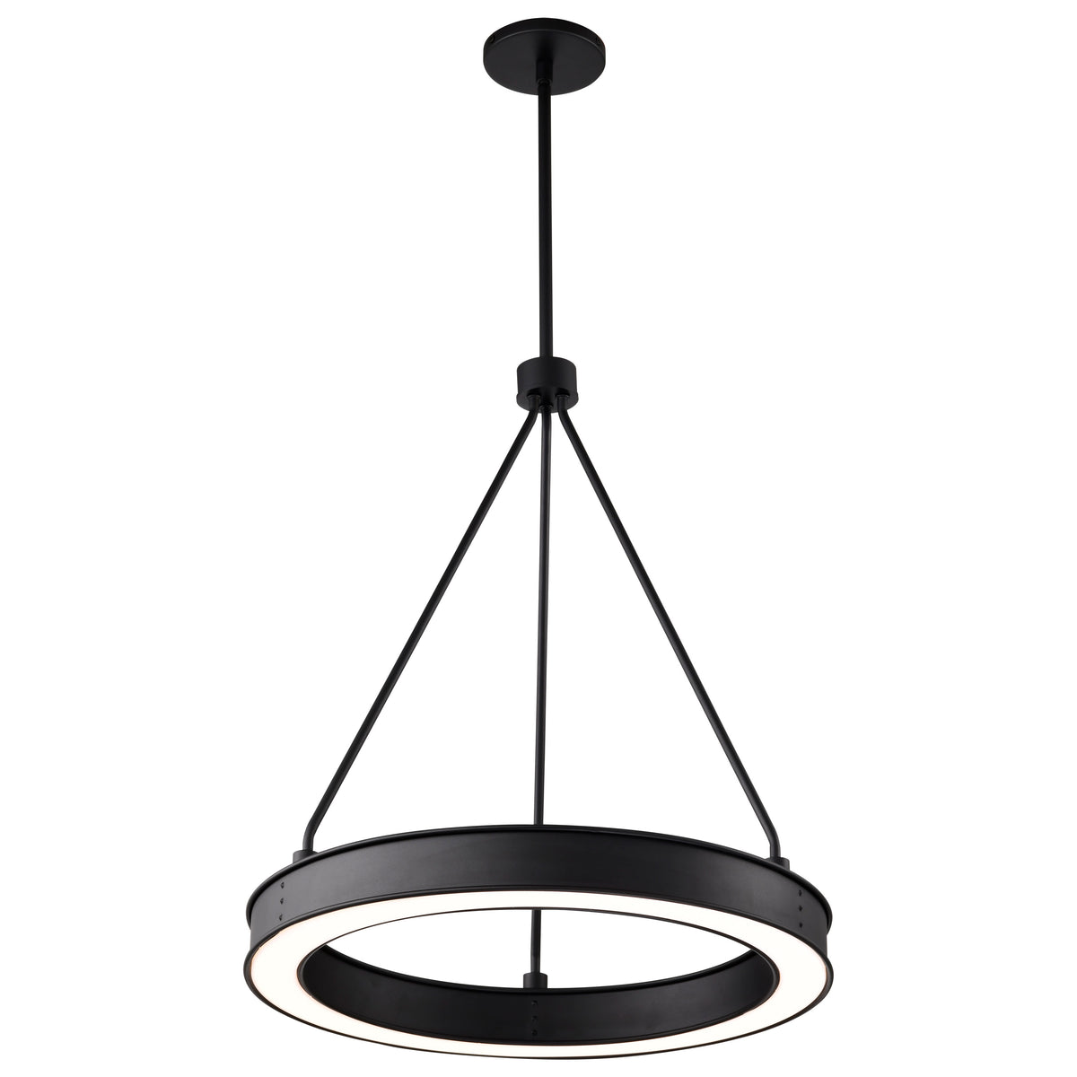 Longford - 20 Inch LED Pendant - Textured Black - Acrylic Lens