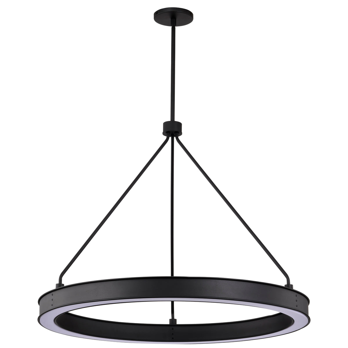 Longford - 30 Inch LED Pendant - Textured Black - Acrylic Lens bulb or fixture view