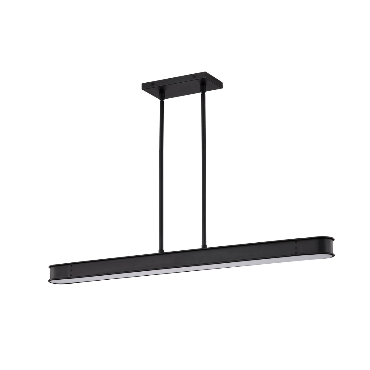 Longford - 36 Inch LED Island Pendant - Textured Black - Acrylic Lens lighting product