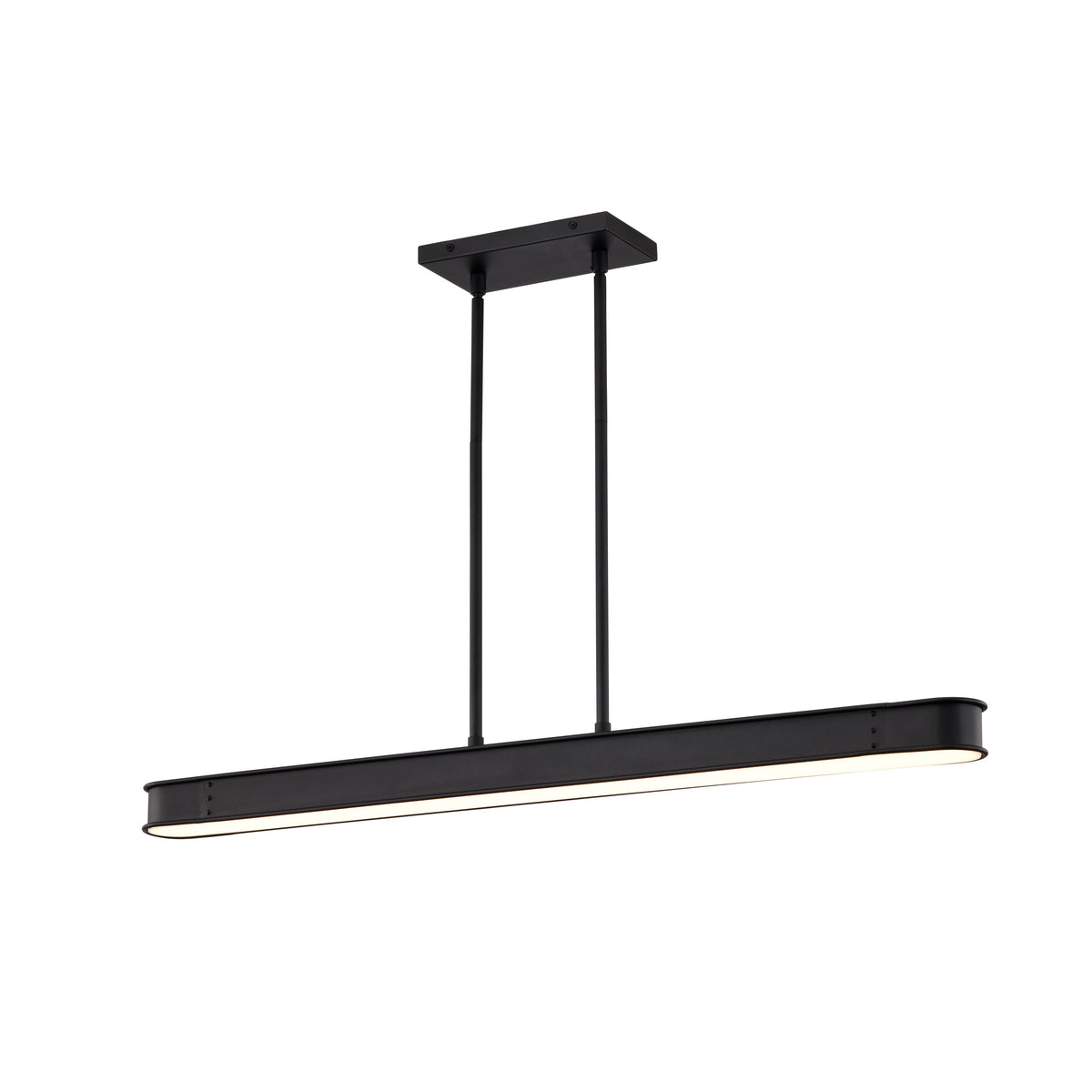 Longford - 36 Inch LED Island Pendant - Textured Black - Acrylic Lens