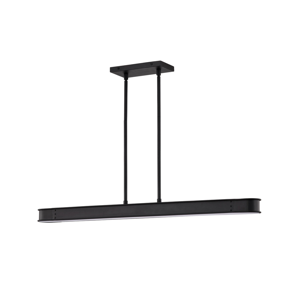 Longford - 36 Inch LED Island Pendant - Textured Black - Acrylic Lens
