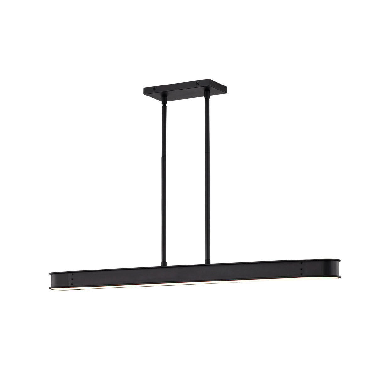 Longford - 36 Inch LED Island Pendant - Textured Black - Acrylic Lens