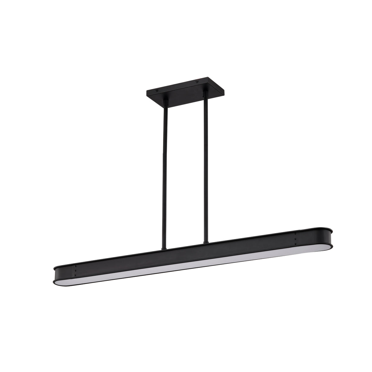 Longford - 36 Inch LED Island Pendant - Textured Black - Acrylic Lens