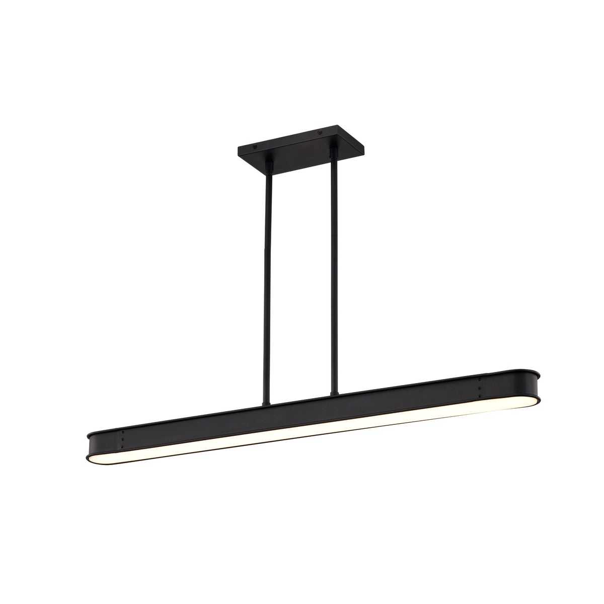 Longford - 36 Inch LED Island Pendant - Textured Black - Acrylic Lens