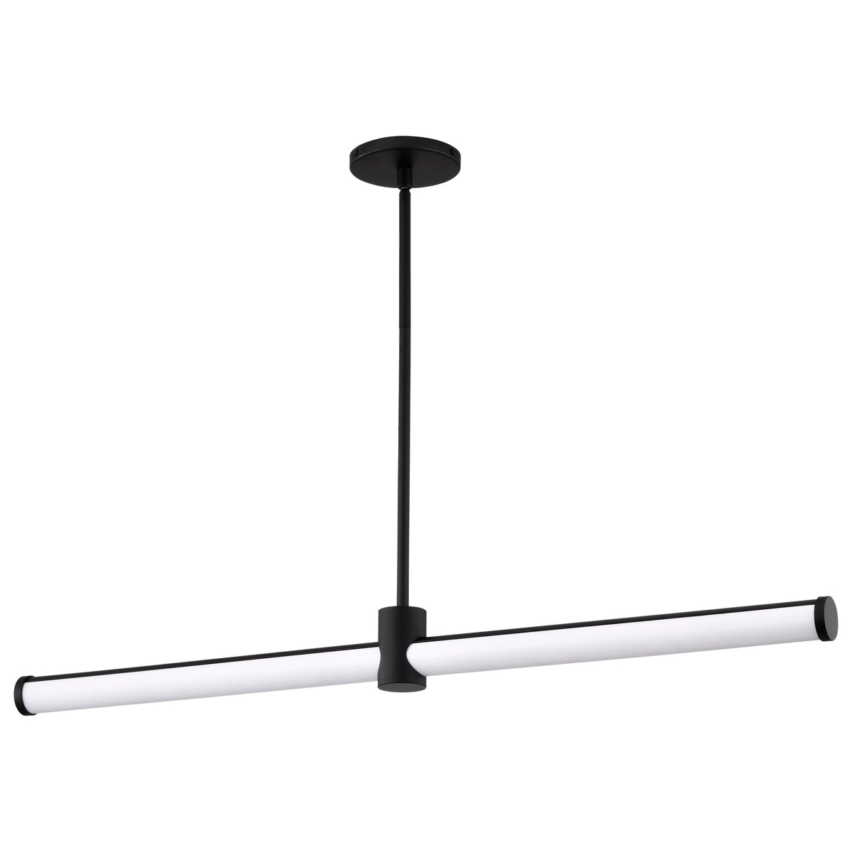 Bowman - 36 Inch LED Island Pendant - Matte Black - Acrylic Lens for ceiling fixtures and commercial spaces