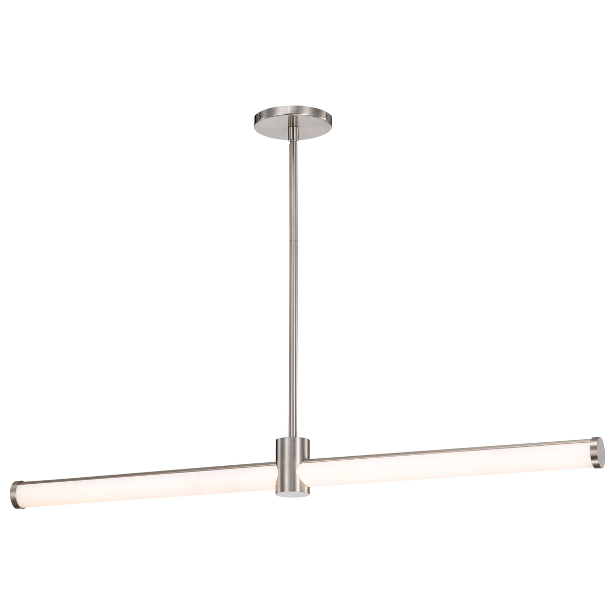 Bowman - 36 Inch LED Island Pendant - Brushed Nickel - Acrylic Lens