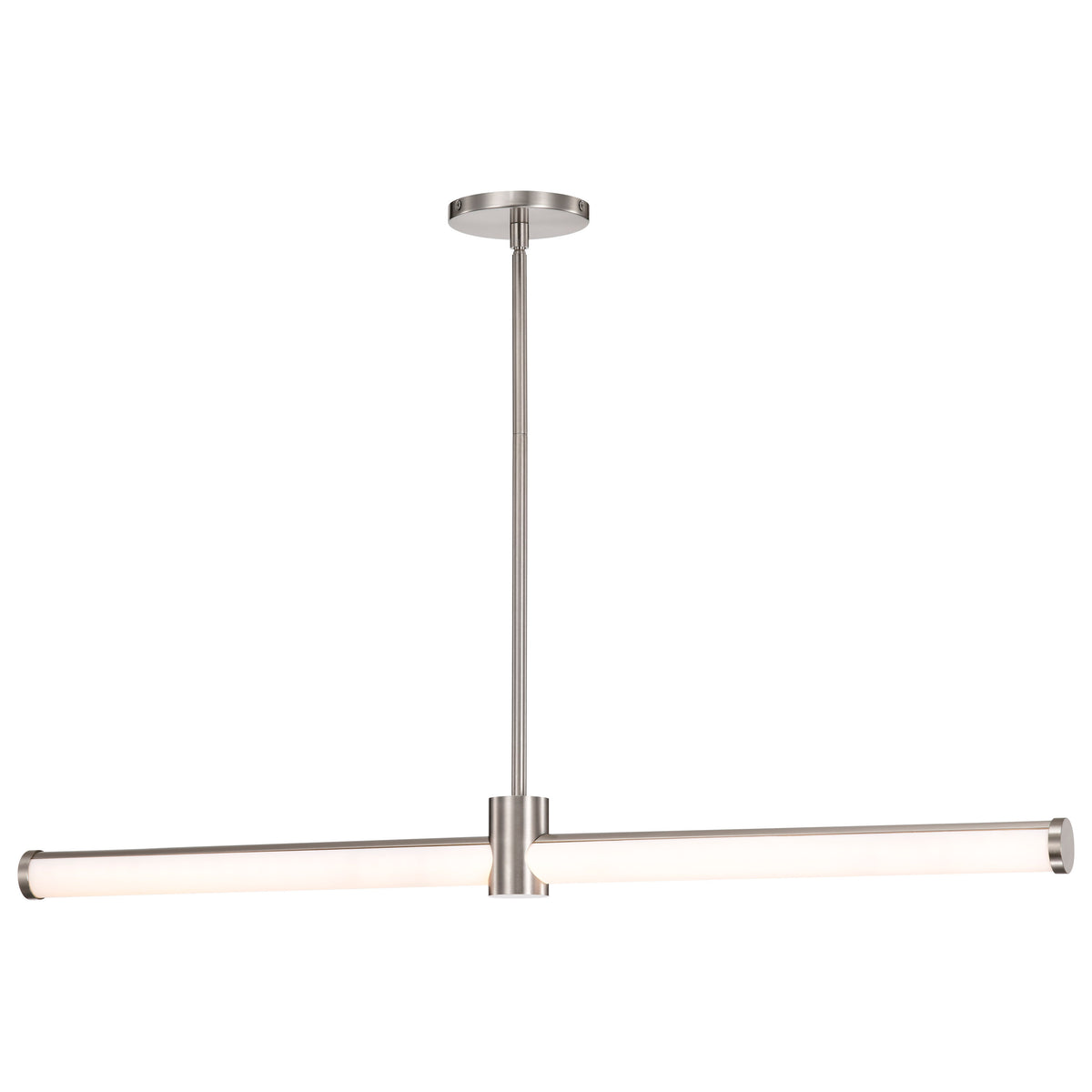 Bowman - 36 Inch LED Island Pendant - Brushed Nickel - Acrylic Lens
