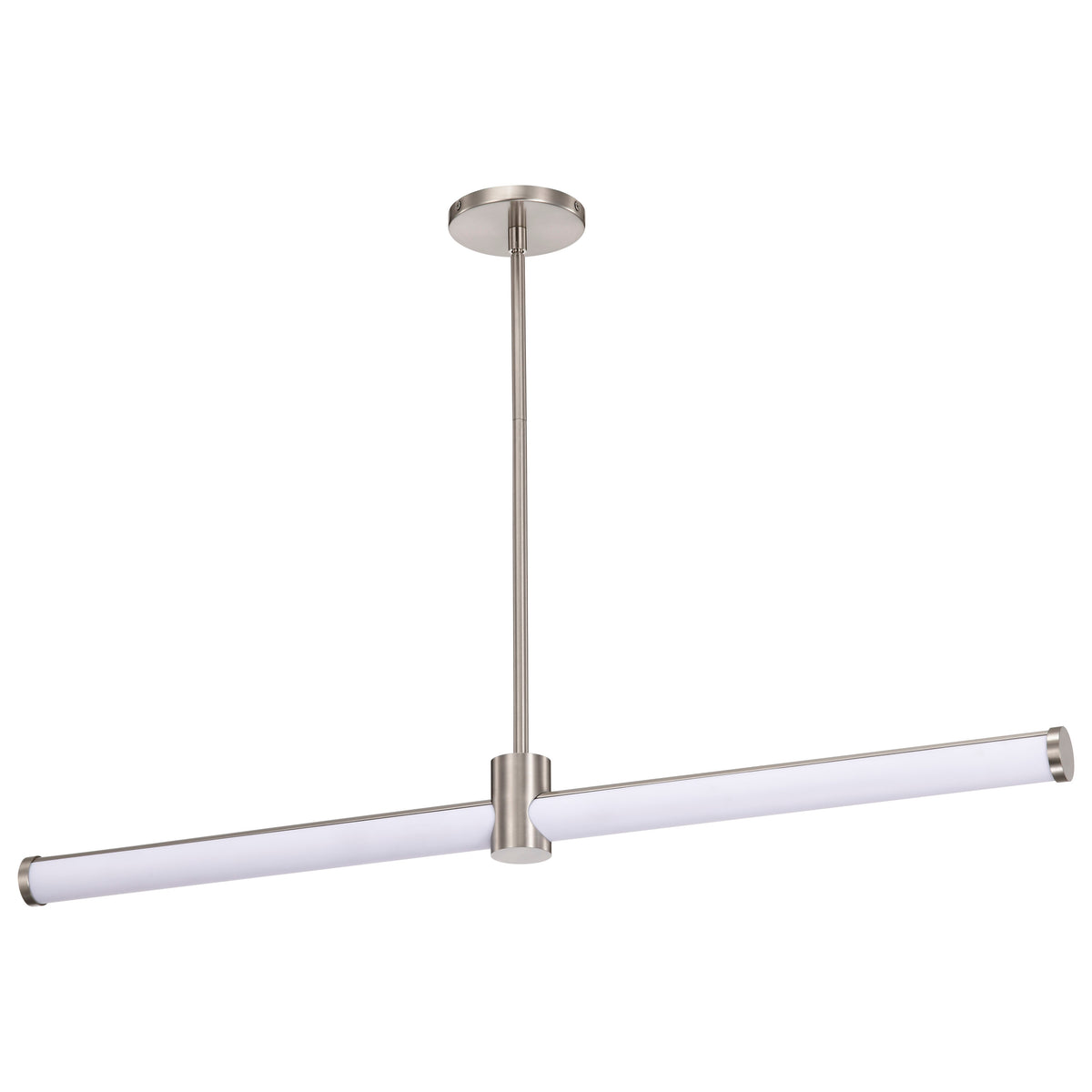 Bowman - 36 Inch LED Island Pendant - Brushed Nickel - Acrylic Lens