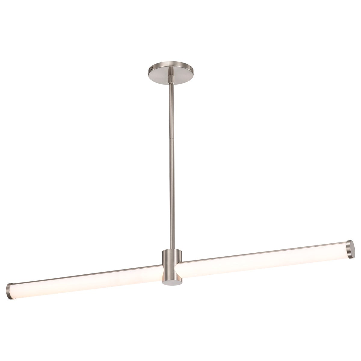 Bowman - 36 Inch LED Island Pendant - Brushed Nickel - Acrylic Lens