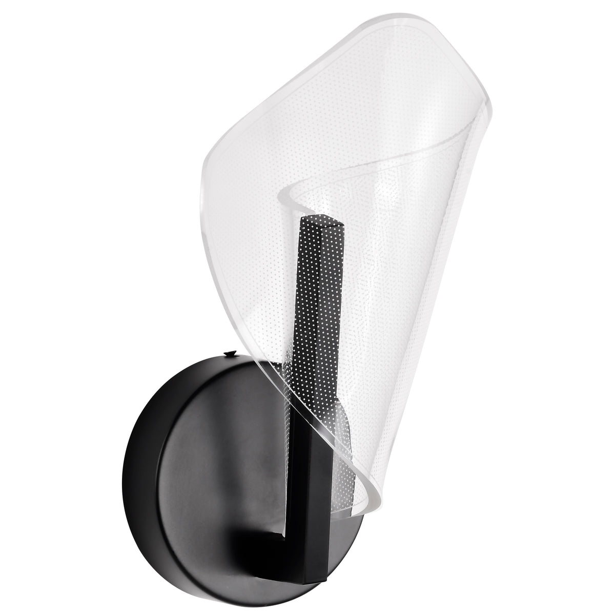 Sedona - 13 Inch LED Sconce - Matte Black - Silk Screened Acrylic Lens