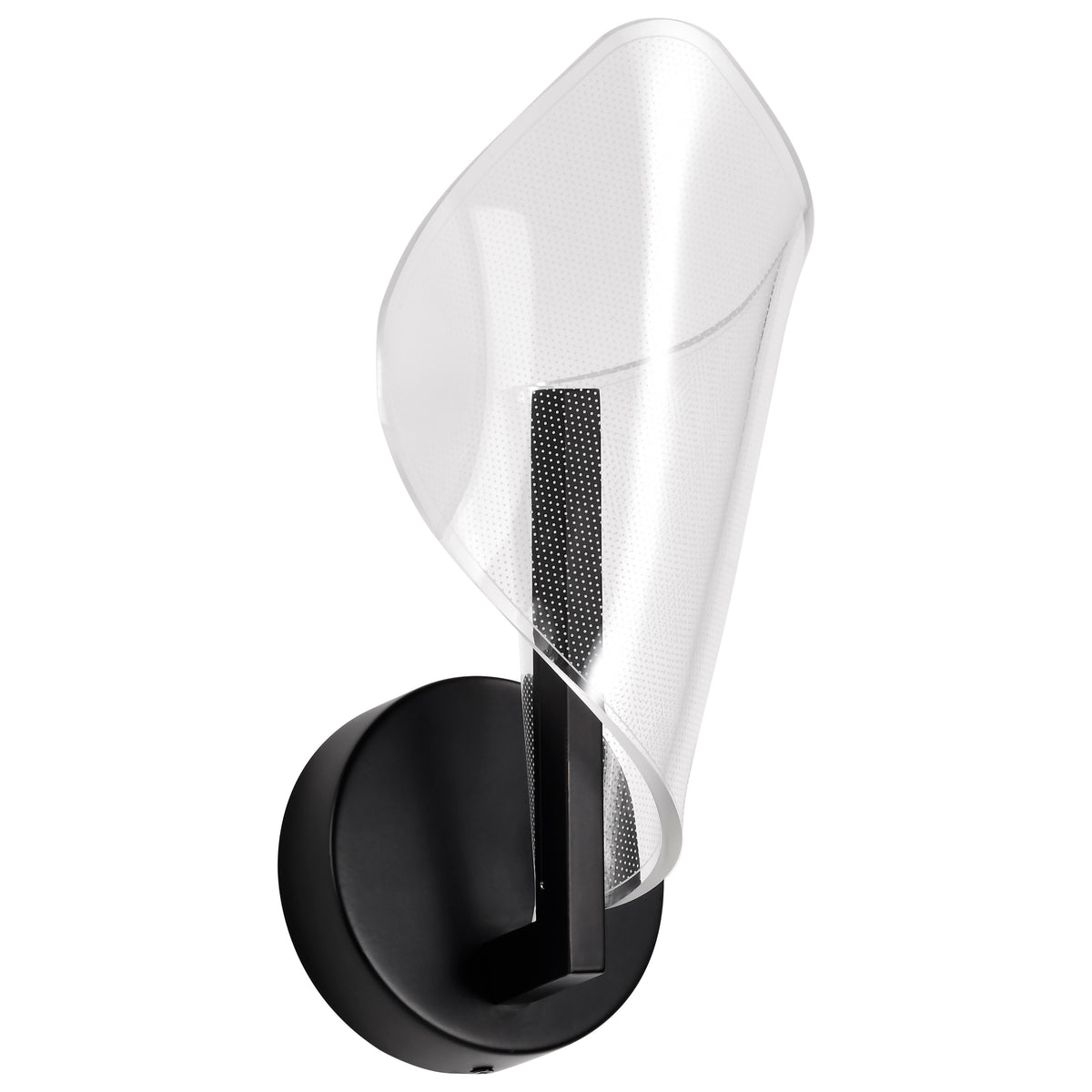 Sedona - 13 Inch LED Sconce - Matte Black - Silk Screened Acrylic Lens