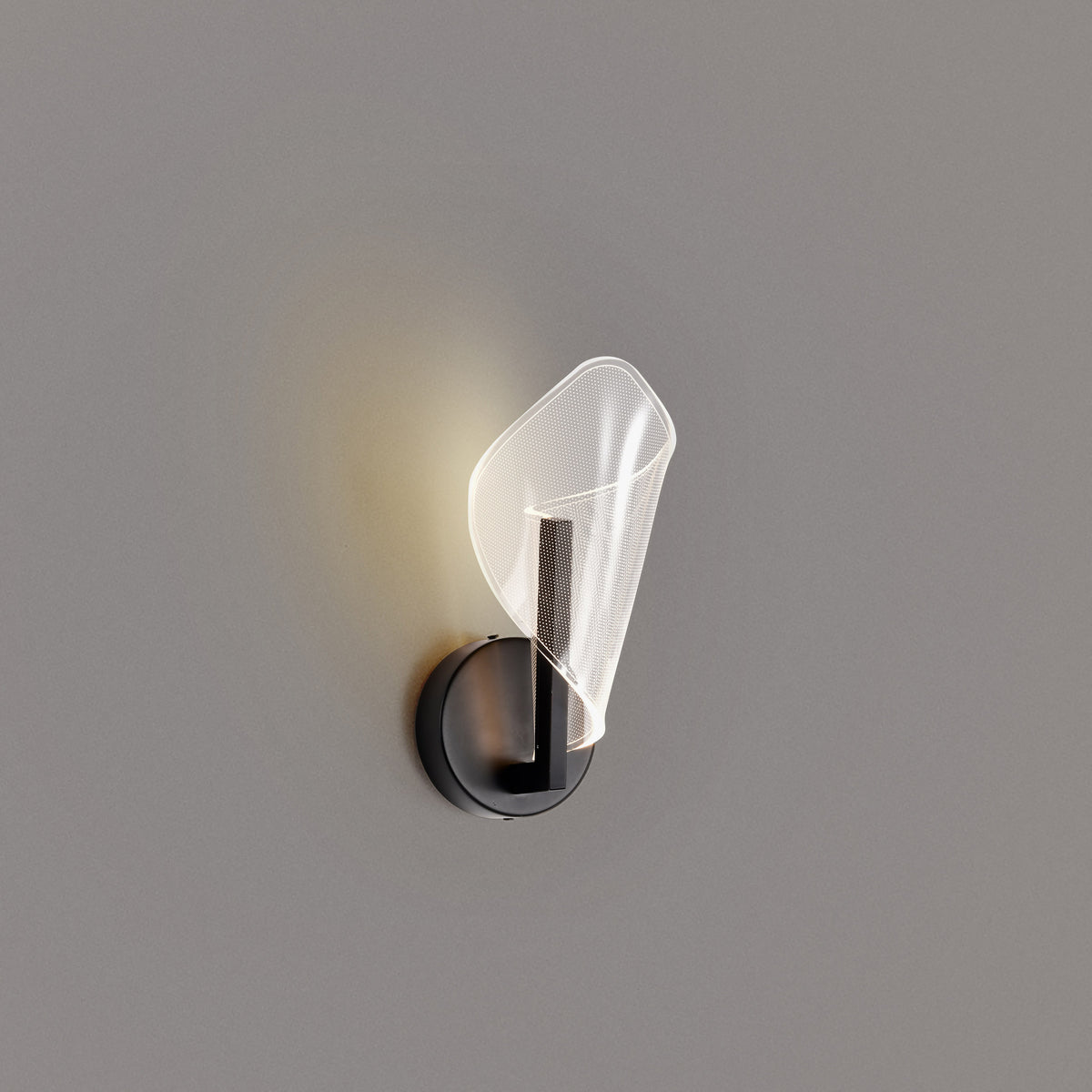 Sedona - 13 Inch LED Sconce - Matte Black - Silk Screened Acrylic Lens