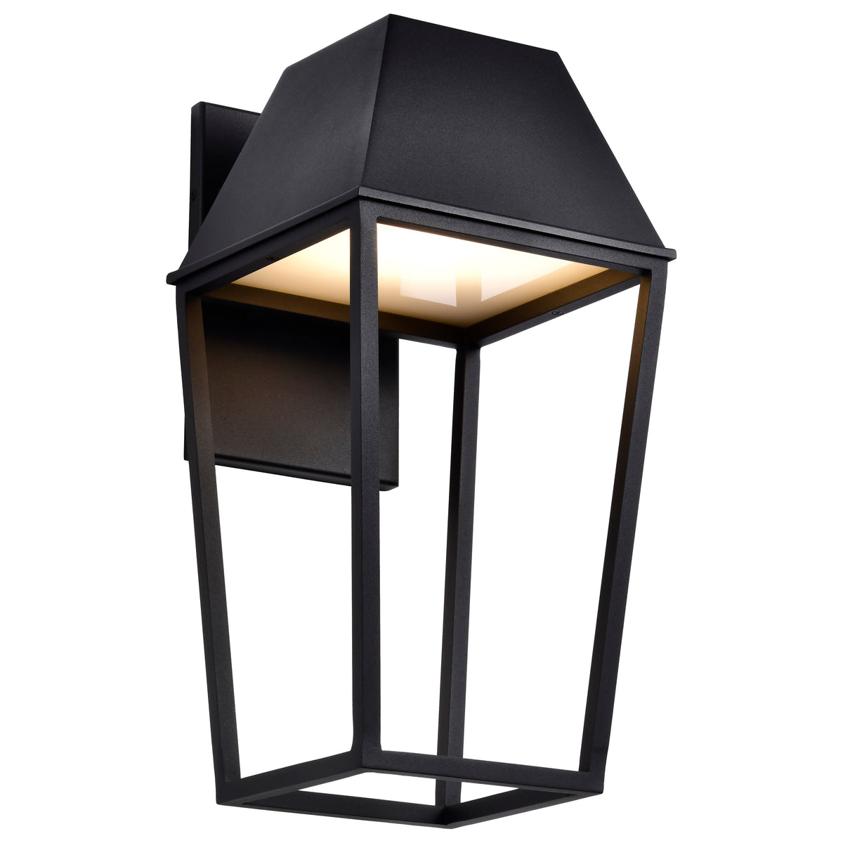 Colt - 10 Watt - LED Large Outdoor Lantern - Matte Black Finish