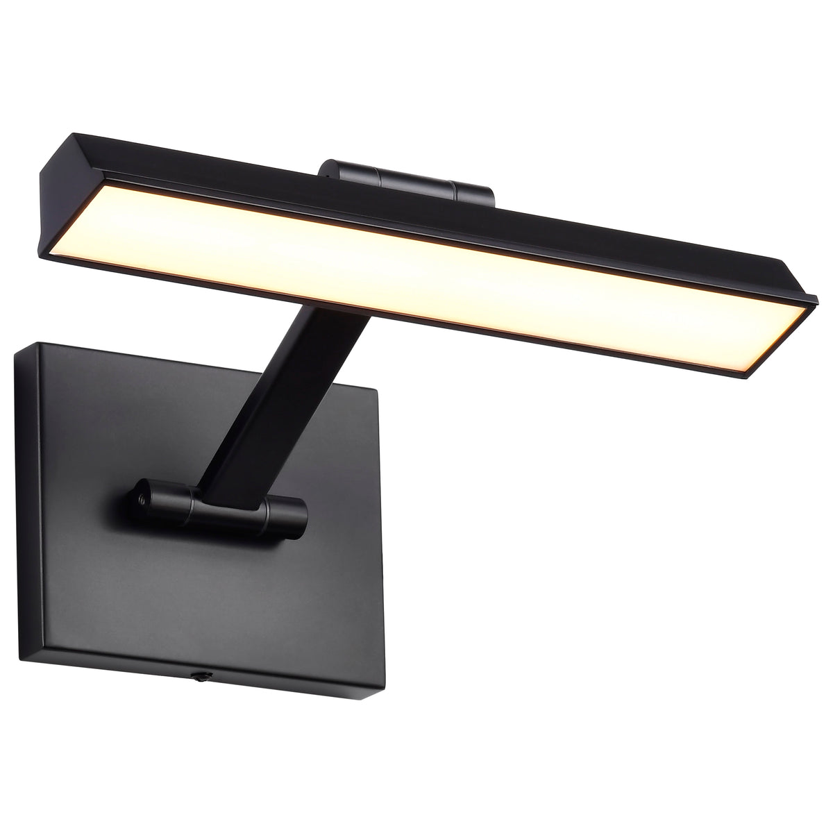 Hazel - 1 Foot LED Picture Light - 3 CCT Selectable - Black Finish - Acrylic Lens