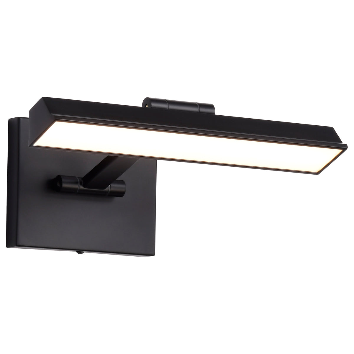 Hazel - 1 Foot LED Picture Light - 3 CCT Selectable - Black Finish - Acrylic Lens