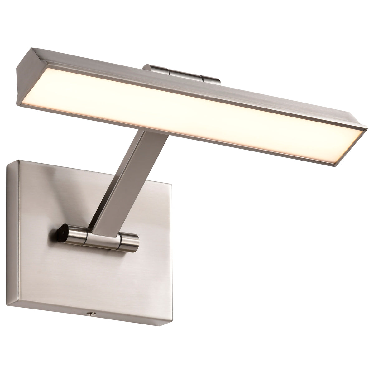 Hazel - 1 Foot LED Picture Light - 3 CCT Selectable - Brushed Nickel Finish - Acrylic Lens