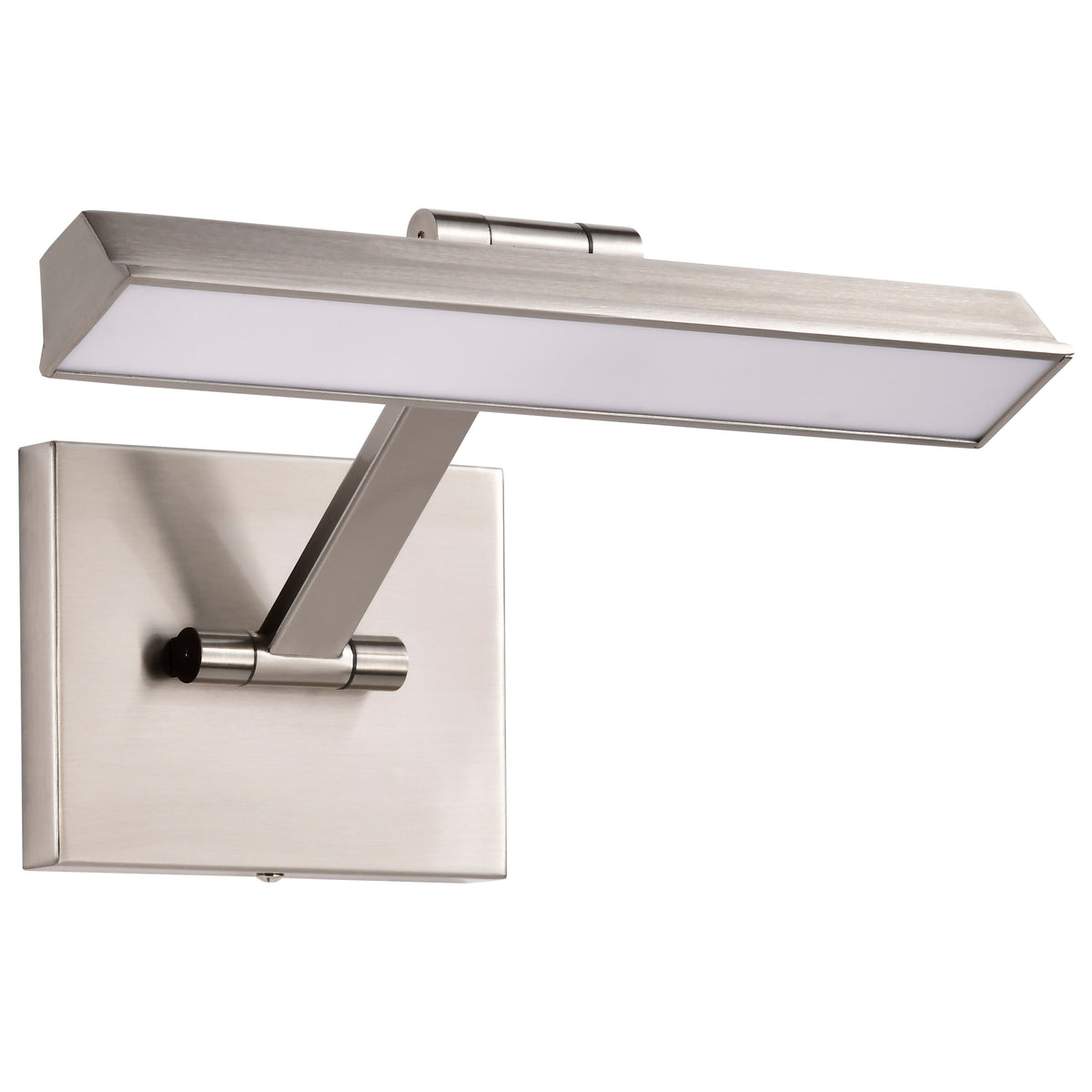 Hazel - 1 Foot LED Picture Light - 3 CCT Selectable - Brushed Nickel Finish - Acrylic Lens