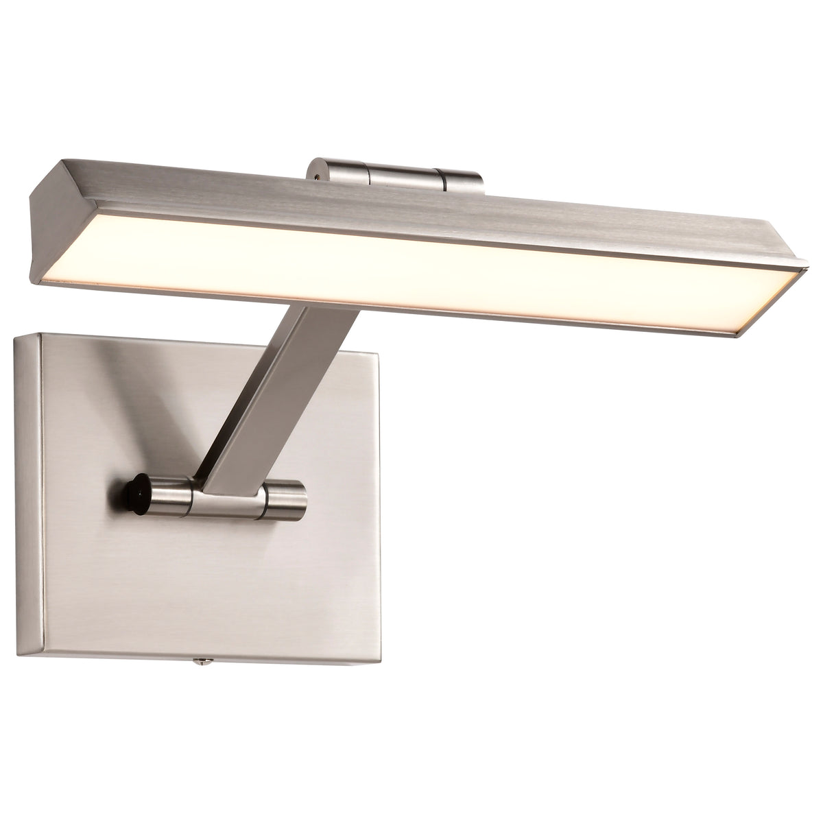 Hazel - 1 Foot LED Picture Light - 3 CCT Selectable - Brushed Nickel Finish - Acrylic Lens