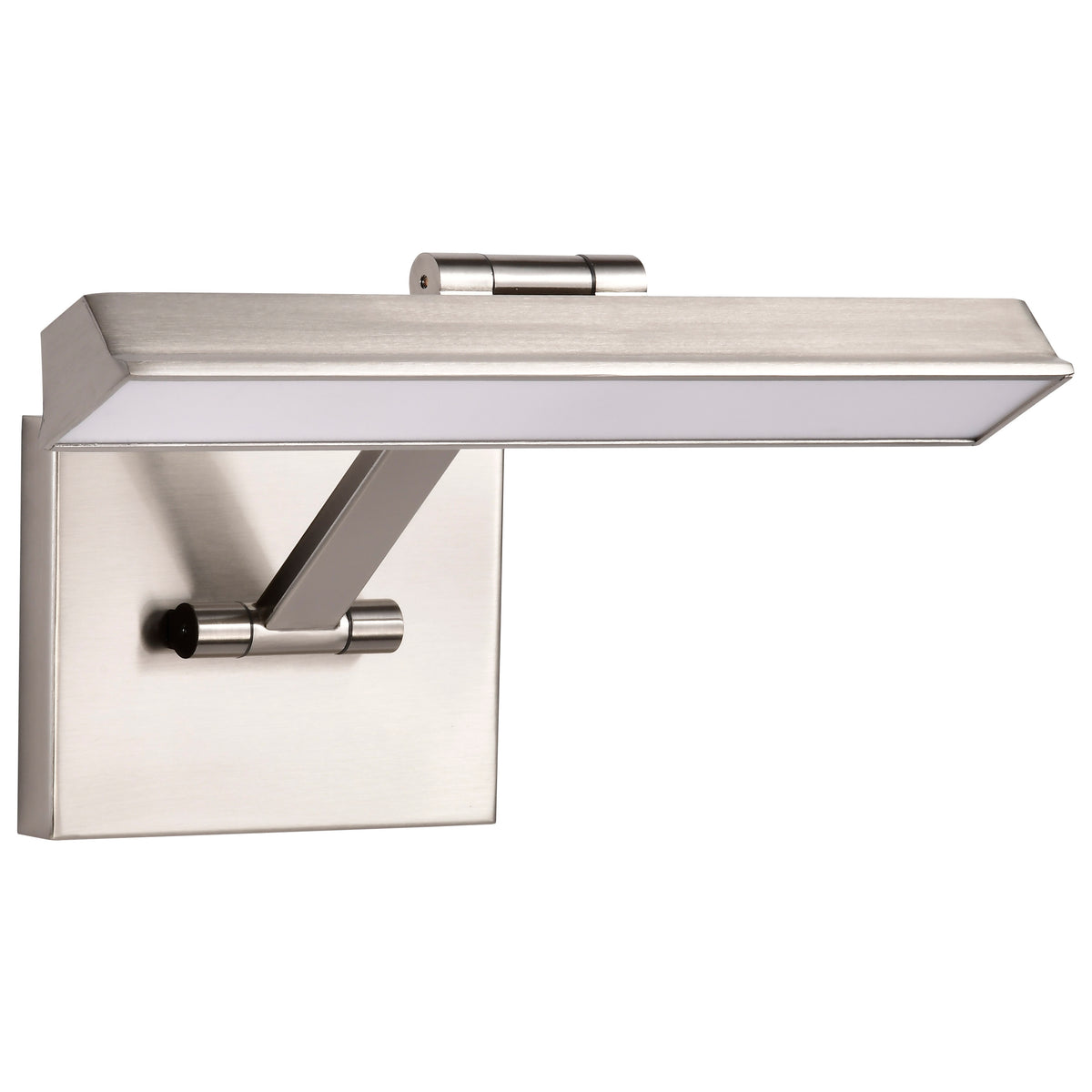 Hazel - 1 Foot LED Picture Light - 3 CCT Selectable - Brushed Nickel Finish - Acrylic Lens