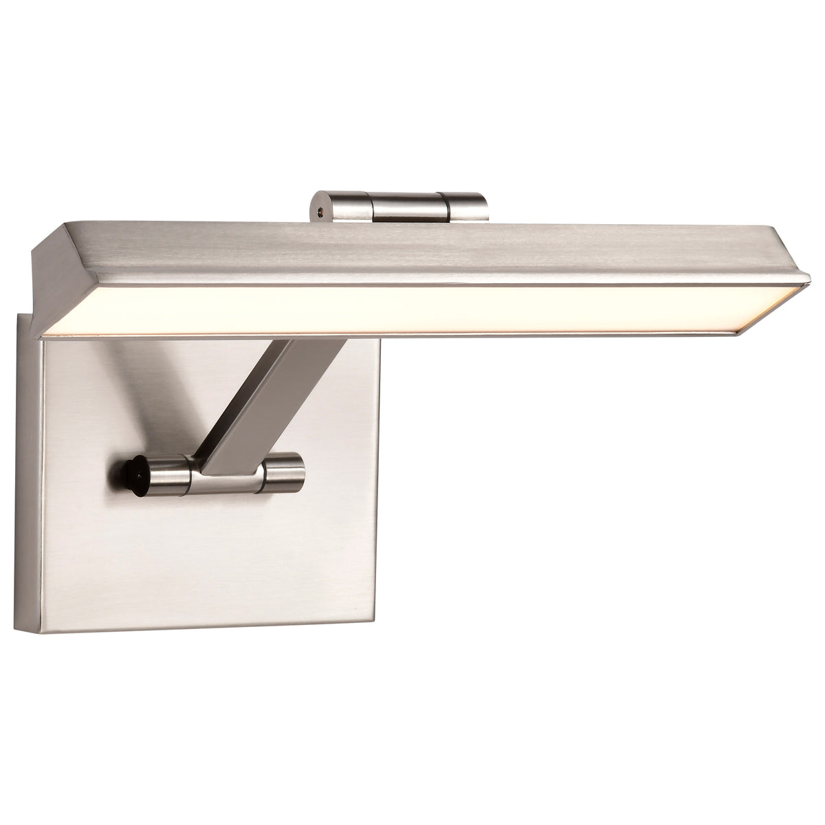Hazel - 1 Foot LED Picture Light - 3 CCT Selectable - Brushed Nickel Finish - Acrylic Lens
