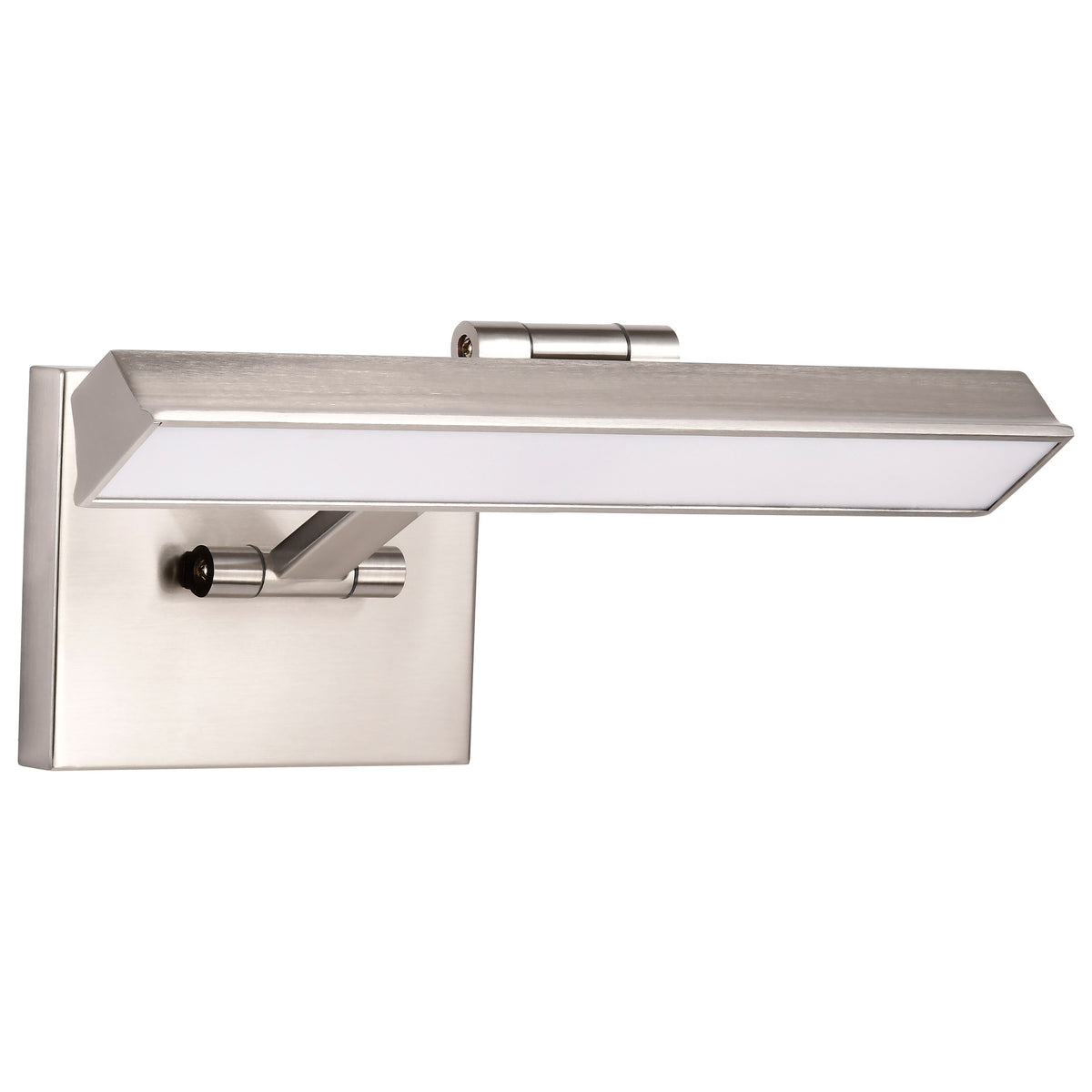 Hazel - 1 Foot LED Picture Light - 3 CCT Selectable - Brushed Nickel Finish - Acrylic Lens