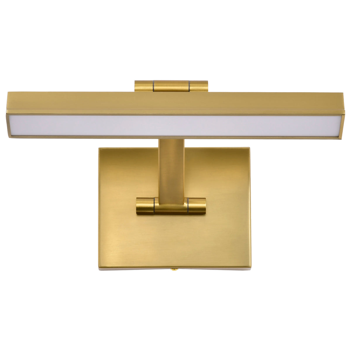 Hazel - 1 Foot LED Picture Light - 3 CCT Selectable - Vintage Brass Finish - Acrylic Lens